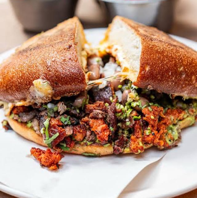Torta Campechana (Meat Lovers).
