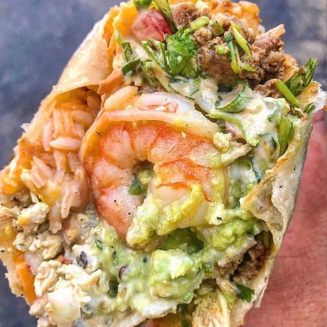 Shrimp Burrito.