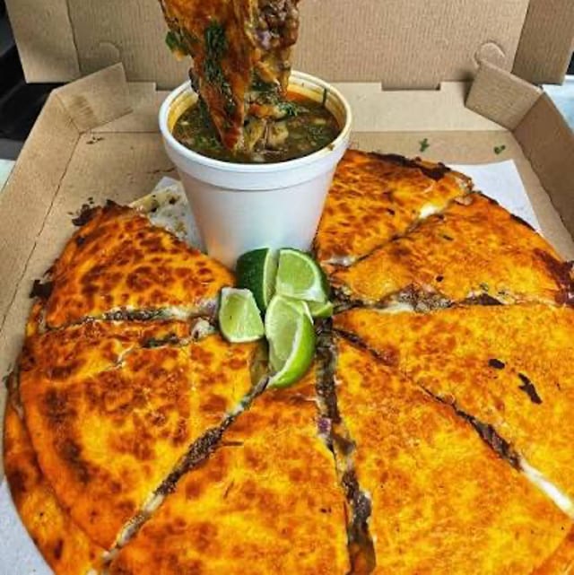 Birria Queso Pizza.